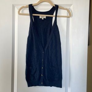 AF knit button up tank